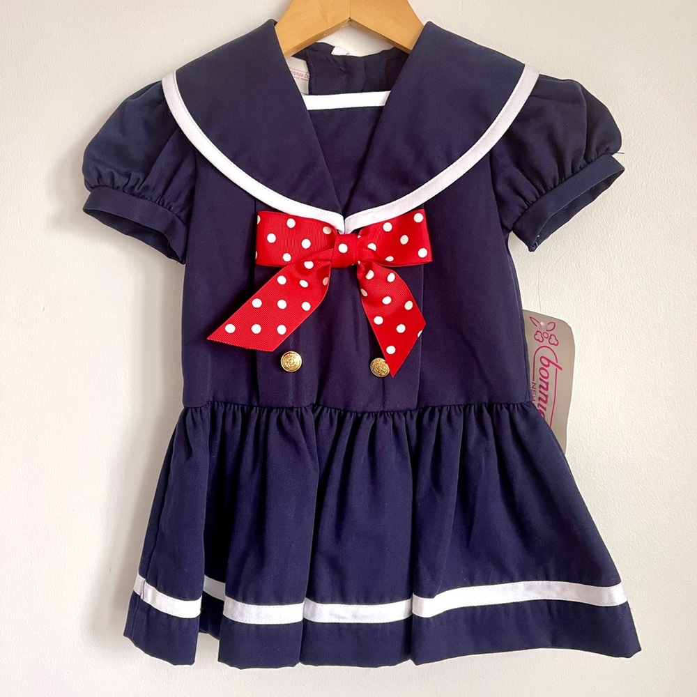 NWT 24M Bonnie Baby Nautical Sailor’s  Dress
